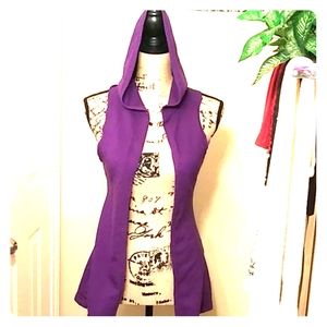 Miley Cyrus hooded vest